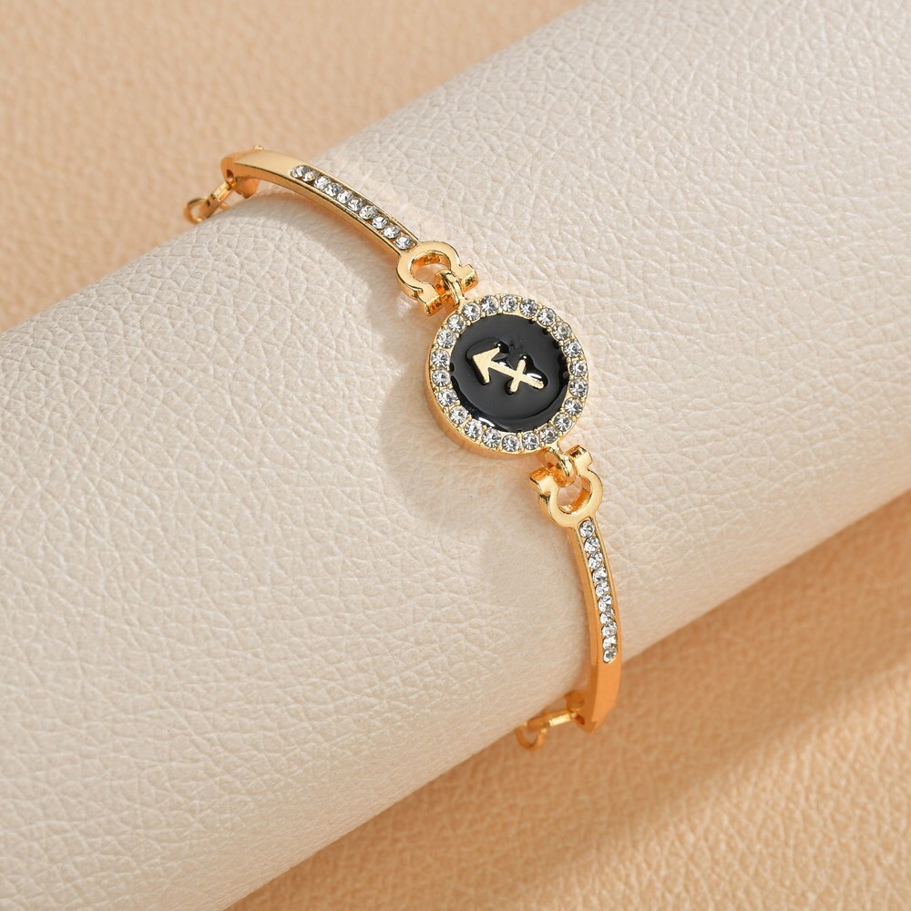 Zodiac Bracelet 18K Gold Plated Astrology Bracelet - Picture 7 of 9
